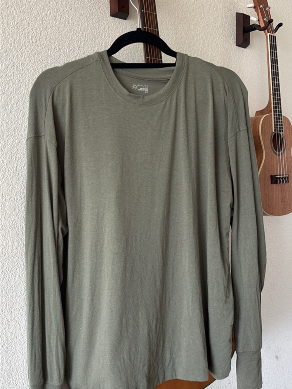 aerie Olive Green Long Sleeve NWOT